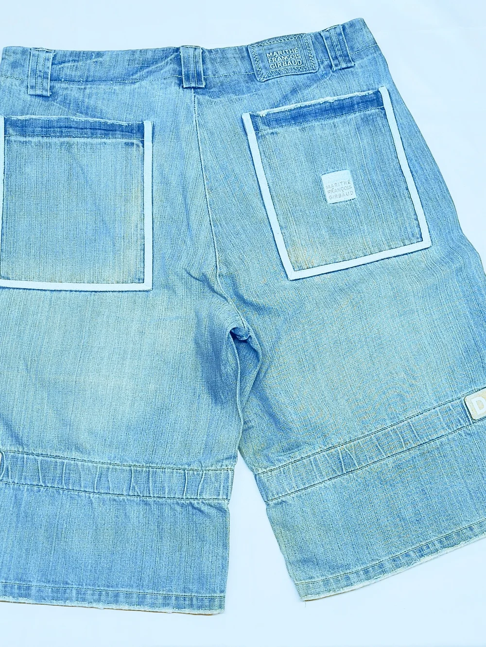 Vintage Rare Marithe Francois Girbaud Men's Denim Shuttle Tape Shorts Size 36